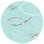 Ursus DESIGNKARTON JESUS AQUA 200G. A4,5BL.MO3