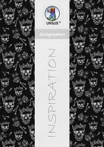 Ursus DESIGNKARTON SKULL 200G. A4,5BL.MO1