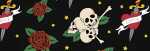 Ursus DESIGNKARTON SKULL 200G. A4,25BL.MO4