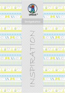 Ursus DESIGNKARTON "MEINE TAUFE" JUNGE 200G. A4,25BL.MO2