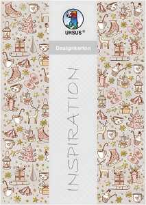 Ursus DESIGNKARTON CHRISTM.CELEBRATION 200G.A4,5BL.MO2