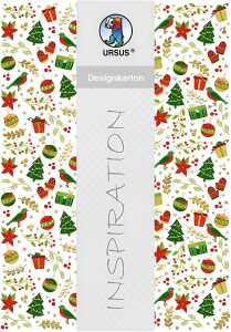Ursus DESIGNKARTON CHRISTM.CELEBRATION 200G.A4,5BL.MO4