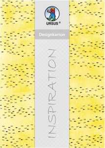Ursus DESIGNKARTON HALLELUJA 200G.A4,25BL.MO1 CITR.GELB