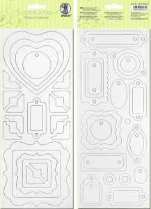 Ursus BLANCO-CHIPBOARD 850G.2BL.12x30,5CM,MOTIV 03
