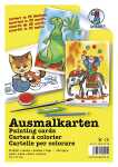 Ursus AUSMALKARTEN 12x17CM,25ST.SORTIERT
