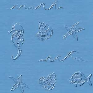 Ursus SCRAPB.PAPER ELEGANCE 12"x12",5BL.MARITIM C.B