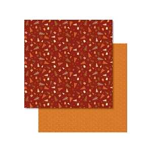 Ursus SCRAPB.PAPER WINTERZ.ORANGE/ROT 12"x12",25BL. 4008525726159