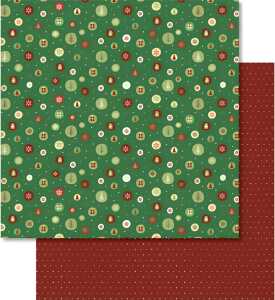 Ursus SCRAPB.PAPER WINTERZ.ROT/GRÜN 12"x12",5BL. 4008525097808