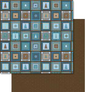 Ursus SCRAPB.PAPER WINTERZ.PETRO/BRAUN 12"x12",5BL. 4008525097945