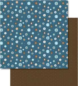 Ursus SCRAPB.PAPER WINTERZ.PETRO/BRAUN 12"x12",5BL. 4008525097969