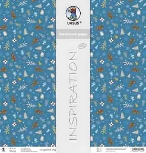 Ursus SCRAPB.PAPER WINTERZ.PETRO/BRAUN 12"x12",5BL. 4008525726234