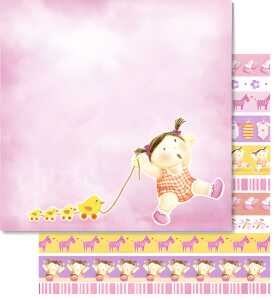 Ursus PREM.GLITTER SCRAPB.PAPER 12"x12",5BL.MOT.101