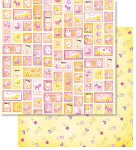 Ursus PREM.GLITTER SCRAPB.PAPER 12"x12",5BL.MOT.104