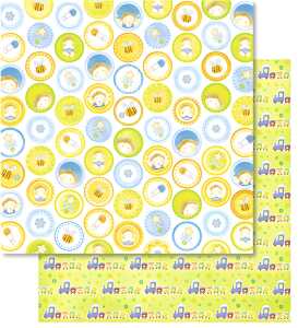 Ursus PREM.GLITTER SCRAPB.PAPER 12"x12",5BL.MOT.109