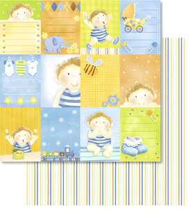 Ursus PREM.GLITTER SCRAPB.PAPER 12"x12",5BL.MOT.110