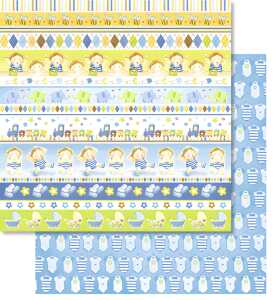 Ursus PREM.GLITTER SCRAPB.PAPER 12"x12",5BL.MOT.113