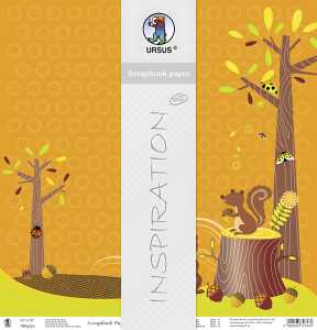 Ursus PREM.GLITTER SCRAPB.PAPER 12"x12",5BL.MOT.115