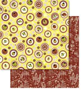 Ursus PREM.GLITTER SCRAPB.PAPER 12"x12",5BL.MOT.116