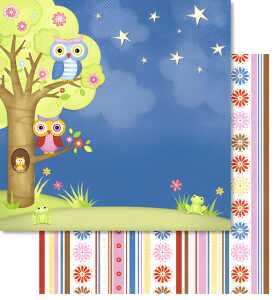 Ursus PREM.GLITTER SCRAPB.PAPER 12"x12",5BL.MOT.122