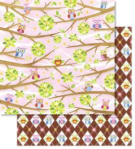 Ursus PREM.GLITTER SCRAPB.PAPER 12"x12",5BL.MOT.127