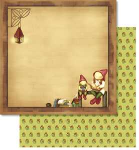 Ursus PREM.GLITTER SCRAPB.PAPER 12"x12",5BL.MOT.129