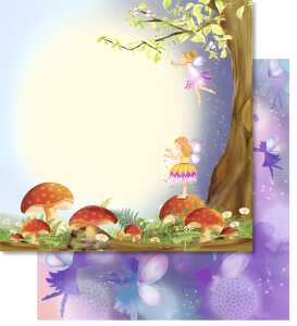 Ursus PREM.GLITTER SCRAPB.PAPER 12"x12",5BL.MOT.137