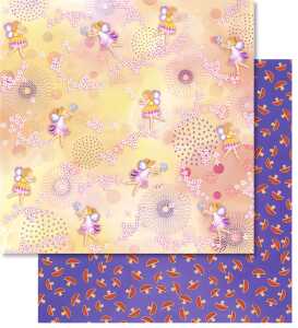 Ursus PREM.GLITTER SCRAPB.PAPER 12"x12",5BL.MOT.141