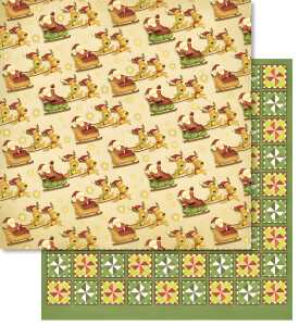 Ursus PREM.GLITTER SCRAPB.PAPER 12"x12",5BL.MOT.145