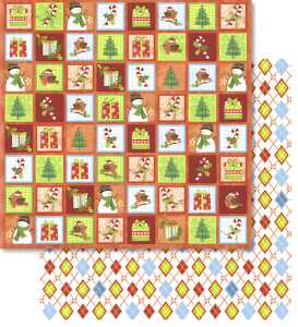 Ursus PREM.GLITTER SCRAPB.PAPER 12"x12",5BL.MOT.152