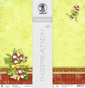 Ursus PREM.GLITTER SCRAPB.PAPER 12"x12",5BL.MOT.153