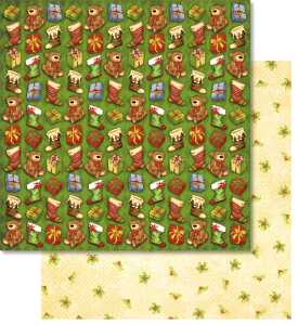 Ursus PREM.GLITTER SCRAPB.PAPER 12"x12",5BL.MOT.215