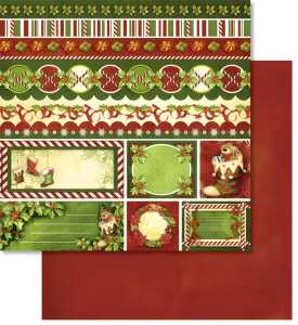 Ursus PREM.GLITTER SCRAPB.PAPER 12"x12",5BL.MOT.218