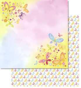 Ursus PREM.GLITTER SCRAPB.PAPER 12"x12",5BL.MOT.227