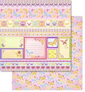 Ursus PREM.GLITTER SCRAPB.PAPER 12"x12",5BL.MOT.232