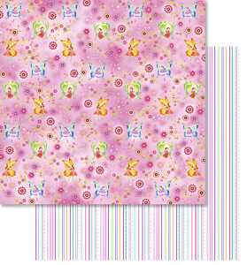 Ursus PREM.GLITTER SCRAPB.PAPER 12"x12",5BL.MOT.237