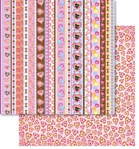 Ursus PREM.GLITTER SCRAPB.PAPER 12"x12",5BL.MOT.254