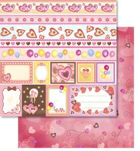 Ursus PREM.GLITTER SCRAPB.PAPER 12"x12",5BL.MOT.256