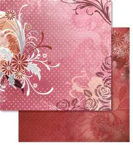 Ursus PREM.GLITTER SCRAPB.PAPER 12"x12",5BL.MOT.26