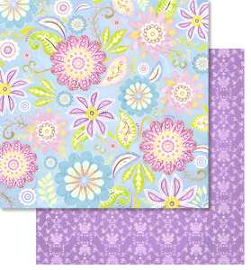 Ursus PREM.GLITTER SCRAPB.PAPER 12"x12",5BL.MOT.264