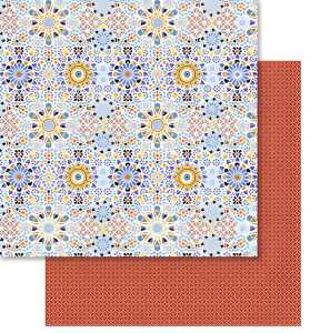 Ursus PREM.GLITTER SCRAPB.PAPER 12"x12",5BL.MOT.270