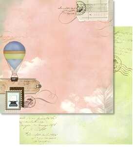 Ursus PREM.GLITTER SCRAPB.PAPER 12"x12",5BL.MOT.275