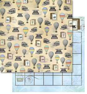 Ursus PREM.GLITTER SCRAPB.PAPER 12"x12",5BL.MOT.276