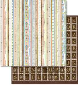 Ursus PREM.GLITTER SCRAPB.PAPER 12"x12",5BL.MOT.279