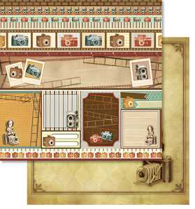 Ursus PREM.GLITTER SCRAPB.PAPER 12"x12",5BL.MOT.285