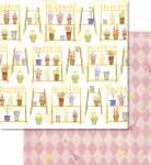 Ursus PREM.GLITTER SCRAPB.PAPER 12"x12",5BL.MOT.294