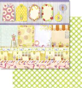 Ursus PREM.GLITTER SCRAPB.PAPER 12"x12",5BL.MOT.298