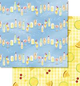 Ursus PREM.GLITTER SCRAPB.PAPER 12"x12",5BL.MOT.301