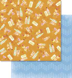 Ursus PREM.GLITTER SCRAPB.PAPER 12"x12",5BL.MOT.302