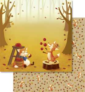 Ursus PREM.GLITTER SCRAPB.PAPER 12"x12",5BL.MOT.305