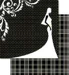 Ursus PREM.GLITTER SCRAPB.PAPER 12"x12",5BL.MOT.31